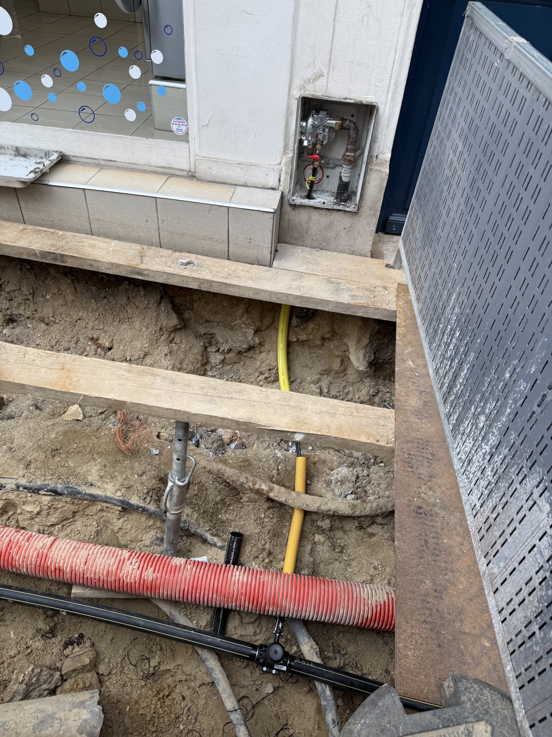 Géoréférencement de réseau gaz en tranchée